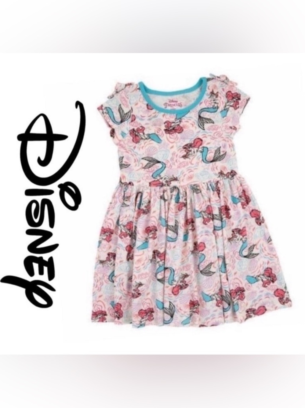 Disney Princesses The Little Mermaid Dress Girls Size 7 PRICE FIRM